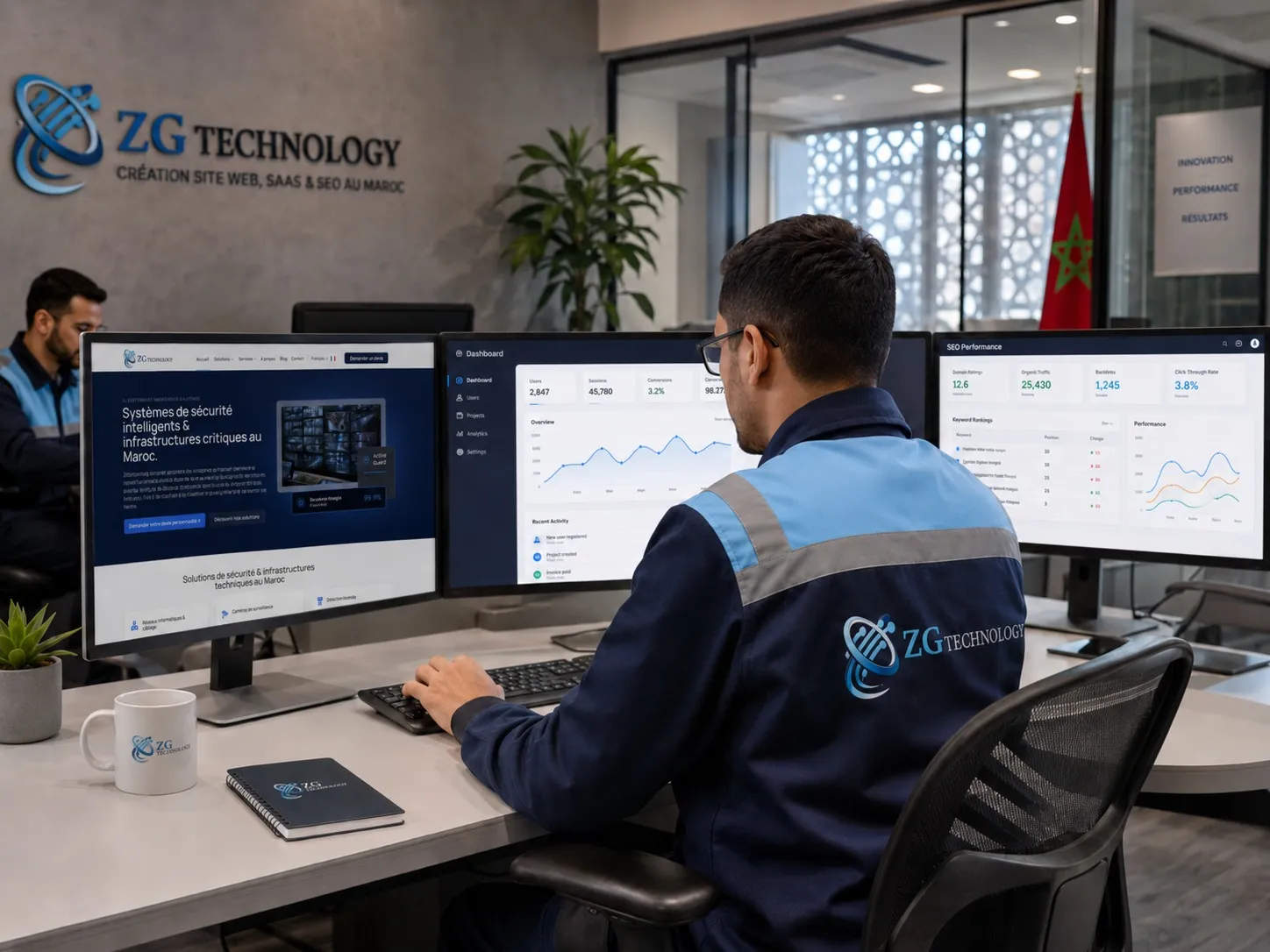 تطوير الويب وSaaS والحلول الرقمية المخصصة في المغرب بواسطة ZGTechnology