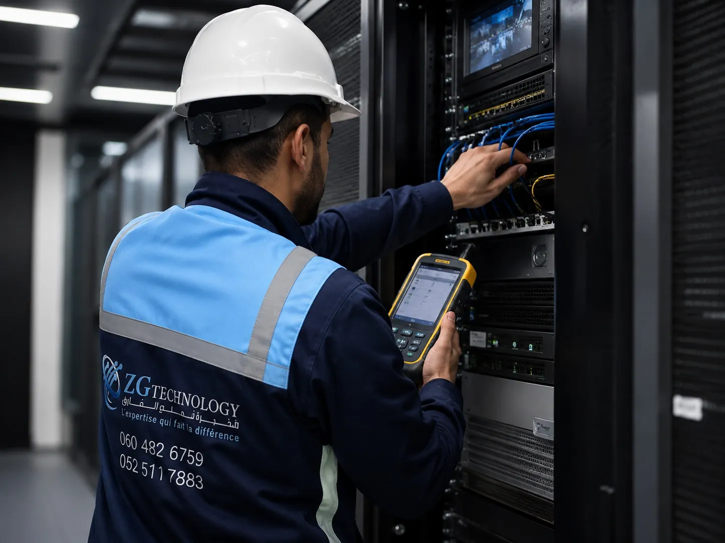 تركيب الألياف البصرية والبنية التحتية للشبكات للشركات في المغرب بواسطة ZGTechnology